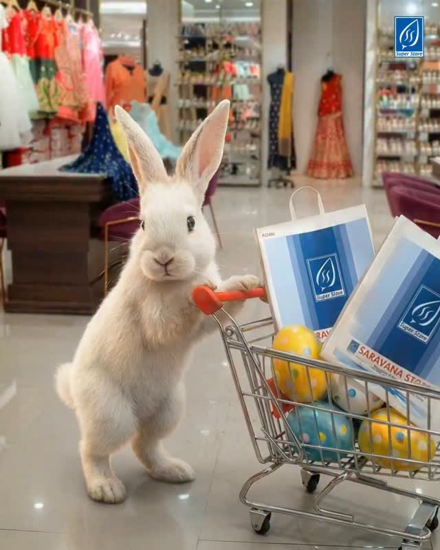 the Easter Bunny knows the best place to shop is Super Saravana Stores!
Happy Easter to you and your loved ones!
#SuperSaravanaStores #HappyEaster #Easter2026 #EasterBunny #ShoppingHaul