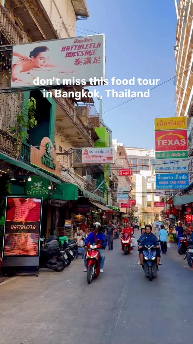 “the best way to experience Asia is to join a street food tour.” a friend shared this with me years ago and, now after 6+ visits of my own, I completely agree.
this was actually my second time doing this street food tour with @achefstour because I was still dreaming of the experience and food 3 years later!
this street food tour in Bangkok is incredible. you stop at over 15 places with all types of dishes, learning from locals about Thai culinary culture and history, and meet other travelers.
If you have any questions or want more tips for Thailand, comment below or message me!
and save this for your trip to Thailand!
#bangkokthailand #bangkokfoodies #bangkoknightmarket #chinatownbangkok #streetfoodthailand
Thailand Travel | Bangkok Travel | Bangkok Foodie | Bangkok Night Market | Food Tour Bangkok