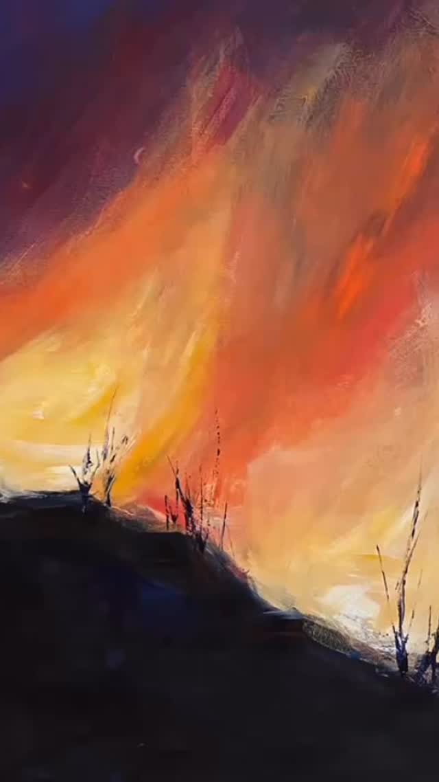 World in Fire, acrylic on canvas 100x100cm! #art #artoftheday #artwork #contemporaryart