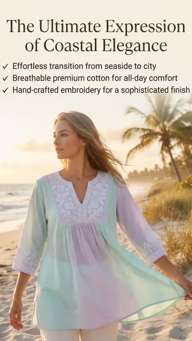 Soft breathable cotton in mint green, lilac or white. With hand embroidery on the front and reverse. This top makes a stylish edition to your summer wardrobe.☀️#mangoluxe #london #newyork #beachtobar #mangoluxegal