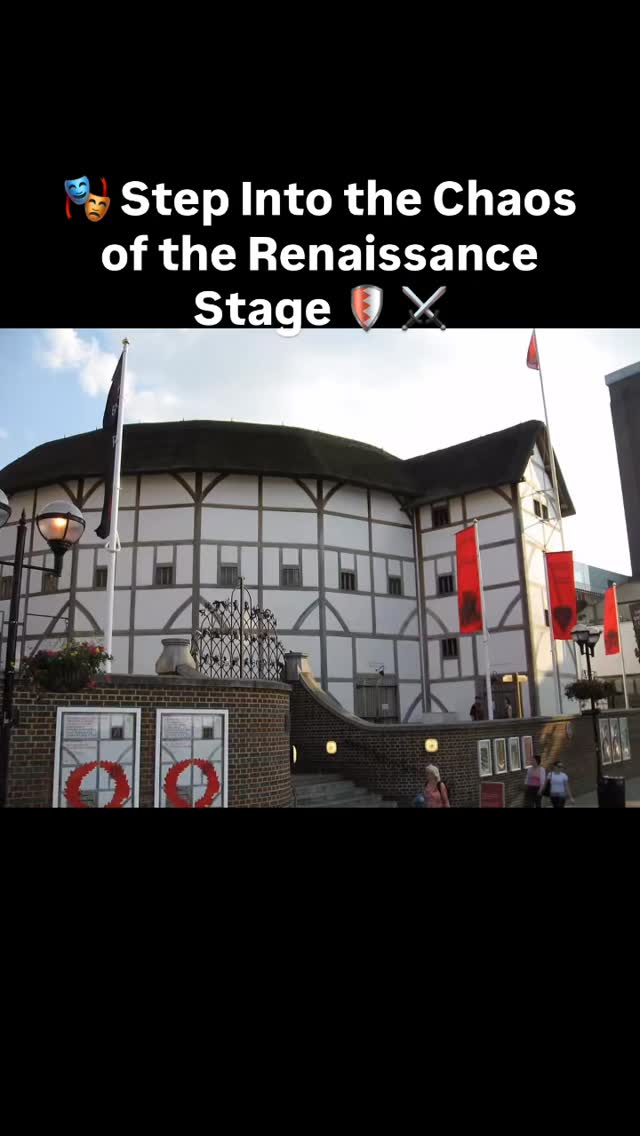 🎭 Step Into the Chaos of the Renaissance Stage 🛡️ ⚔️
Imagine standing shoulder to shoulder in a packed open-air theater, cheering, jeering, and ducking flying props… Welcome to The Globe, the wild heart of Renaissance England’s theater scene! 🛡️
Before public playhouses, drama was confined to royalty and nobles. But when places like The Globe opened their doors, theater became everyone’s artform and was raw, loud, and electric.
Theater in Renaissance England marked a turning point when drama became popular, public, and commercially driven rather than court-only or religious.
Playhouses like The Globe, The Rose, and The Swan emerged around London. These venues welcomed all social classes: nobles sat in the galleries, merchants on benches, and working-class “groundlings” stood in the pit. Theater became loud, interactive and very different from the quiet, elite performance culture that came before. 🎭
From affordable entry for groundlings to immersive audience interaction, these spaces changed how stories were told and who got to hear them.
#TheaterHistory
#england
#Renaissance
#Shakespeare
#Theater