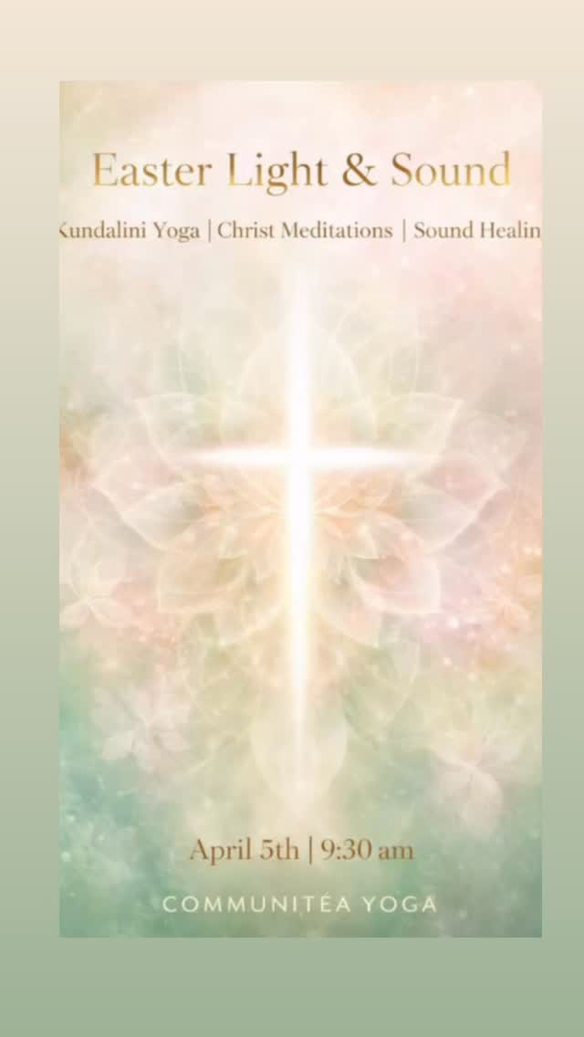 In Kundalini Yoga there as a meditation associated with Jesus and “Christ-consciousness”. According to the notes from the Library, “There was a man in Nazareth known as Jesus who used to practice this meditation and he was so well known for using it to attain Christ-consciousness that the chant came to be called “Christ Mantra.”
We will practice this meditation as well as another very secret, Christ consciousness meditation based in the Kundalini yoga tradition and enjoy a sound healing. Included in membership or $33 in person $15 online
#easter #kundaliniyoga #soundhealing #meditation #christconsciousness