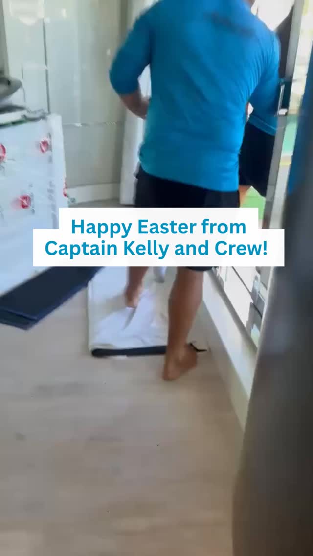Happy Easter from Captain Kelly and Crew!
Do you do egg hunts on board too? Tell me your holiday traditions!