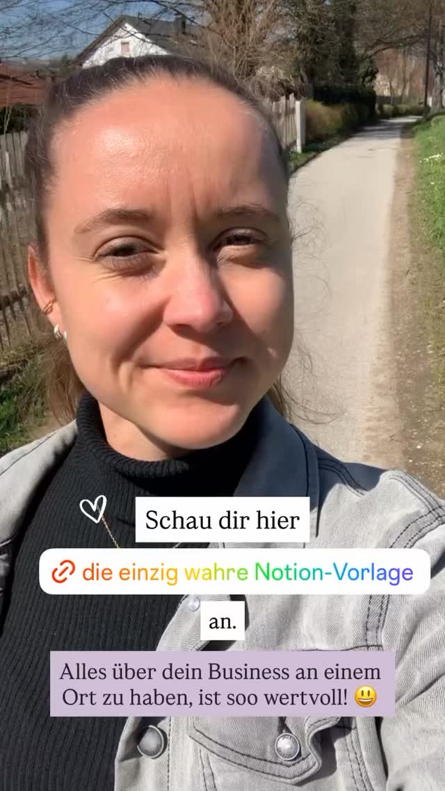 Hol dir jetzt die einzig wahre Notion-Vorlage für Business. 🥳
Damit du
1️⃣ alles über dein Business an einem Ort hast.
2️⃣ dir so viel Zeit und Nerven sparst.
3️⃣ nicht tagelang an Notion-Seiten basteln musst, sondern alles einfach in die Vorlage packst und fertig. 🥰
💬 Kommentiere „Notion“ und ich schicke dir den Link zum Download. 😊
#businessaufbau #worklifebalance❤️ #selbstständig #onlinebusiness #zeitmanagement