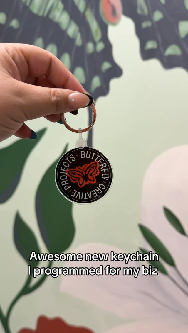 Fun new project making a tappable keychain that points to my website! Excited to make my family and friends rep BCP without lifting a finger 🦋👩💻