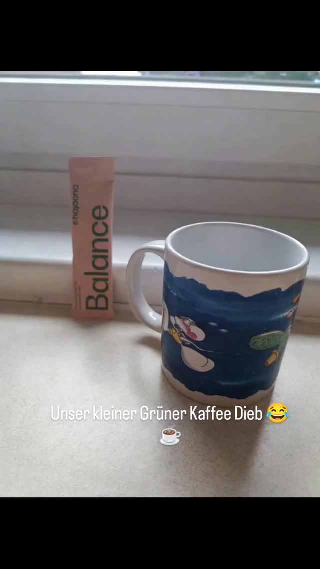 Unser keiner Helfer hat sich gerade einen grünen Kaffee geschnappt 😜 Recht hat er 🤣🐉 #kleinerhelfer☺️ #naxrons #dragons #hajoona #gesundundlecker