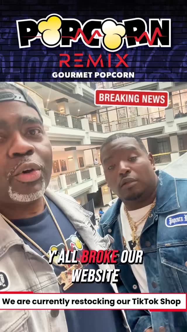 We ain’t know yal was gonna break our website & act like this. Done got us called into the Mayors office. 😂😂😂 all we wanna say is thank you 8 Million views & 1200 orders in 3 days. Please do it again 😂😂 #PopcornRemix #atlanta #fyp #Foodie #popcorn