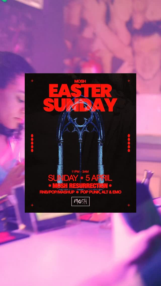 Easter Sunday resurrection.
You survived Friday.
You survived Saturday.
You’re still standing — and honestly that deserves celebrating. 🖤
🐰 There’s only one 4-day weekend.
Spend it with massive tunes and the best crowd in Leicester.
Sunday 5 April 🗓️
11PM – 3AM 🌙
RnB, Pop, Mashup, Pop Punk, Alt & Emo 🎶
Tickets in bio or pay on the door 🚪
#EasterSunday #Mosh #MoshResurrection #EasterWeekend #LongWeekend