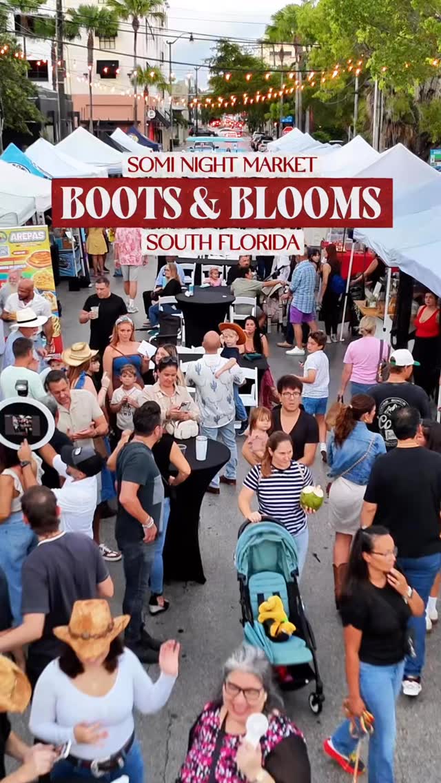 The SoMi Second Saturdays Night Market is back this Saturday, April 11, with its Boots & Blooms edition, bringing a lively evening of music, local vendors, and community fun to Downtown South Miami! 🌙✨
At this weekend market, you’ll enjoy:
🤠 Live country music by Gabriel Key and line dancing
🛍️ Handmade goods from local artisans and crafters
🍔 A variety of food vendors to satisfy every craving
🍹 Alcoholic and non-alcoholic beverages
🎨 A fun kids’ activity area with arts and crafts
🐾 A pet-friendly space so you can bring the whole family
➕ And so much more!
📍 Location: Downtown South Miami (SW 73rd St & 58th Ave)
📅 Date: Saturday, April 11
🕒 Time: 5:30 PM – 9:30 PM
🎟️ Admission: Free
It’s the perfect night out to enjoy live music, support local businesses, and spend quality time with family, friends, and even your pets under the stars.
Will we be seeing you there this Saturday? 🌙
#miamifriendors #SoMiNightMarket #SouthMiamiEvents #SupportLocal #NightMarketFinds
