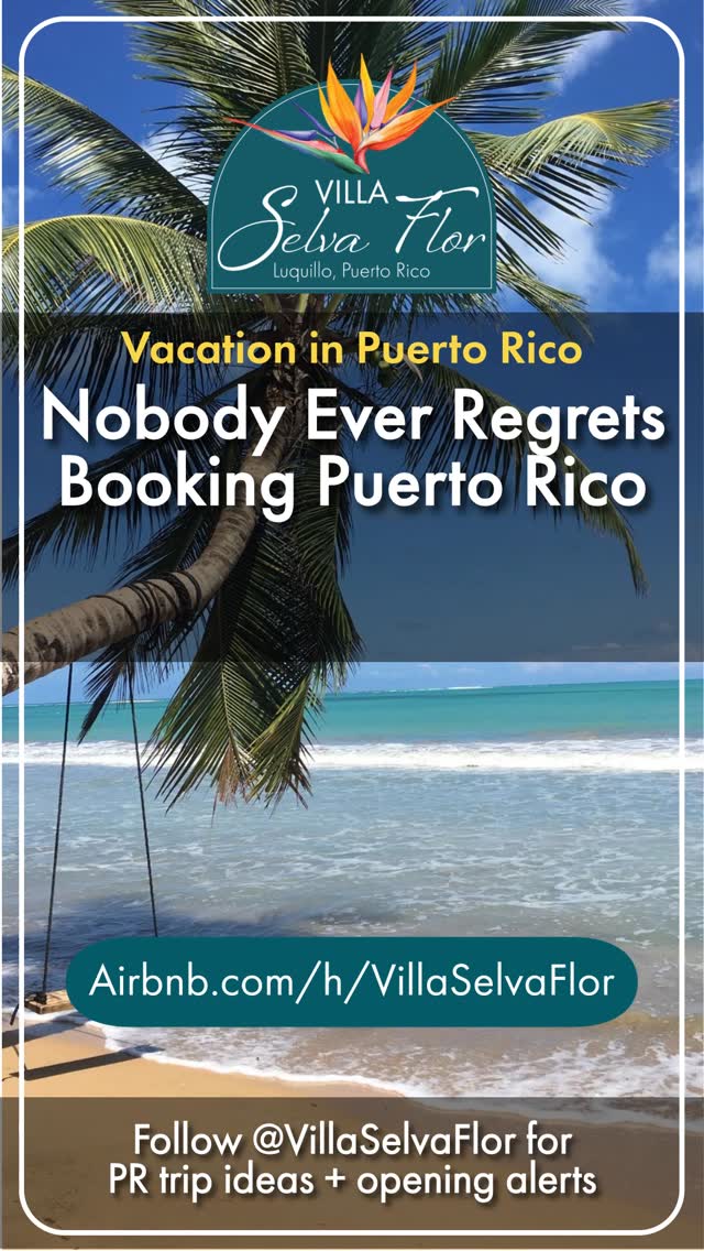 Nobody ever regrets booking Puerto Rico.
Beach.
Rainforest.
Spa.
Repeat.
📍 Luquillo, Puerto Rico | Top 1% of homes on Airbnb ⭐
Plan your escape → airbnb.com/h/villaselvaflor
#PuertoRico #PuertoRicoTravel #IslandEscape #GroupTrip #VillaSelvaFlor