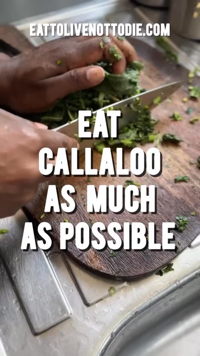 EAT CALLALOO AS MUCH AS POSSIBLE #etlntd