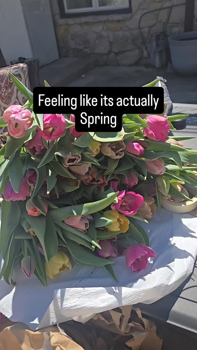 What a beautiful Spring day. Its actually feels like Spring. The sun is shinning, a crisp breeze and the birds can't stop singing. The flowers are starting to make an appearance and that means Spring Flower Subscriptions will be starting soon!!! Emails will go out shortly!! 😁😉👩🏽🌾 how are you enjoying your Saturday? Did you do anything fun? Id love to hear all about it. 😉😁 and of course make sure to get your flower bouquet. 🥰🙋🏽♀️👩🏽🌾💐