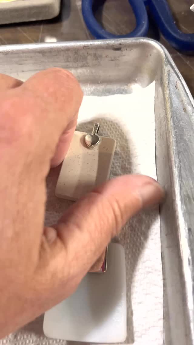 Working hard in the studio! Pyrexfest in 2 weeks! #pyrex #pyrexjewelry #vintageglass