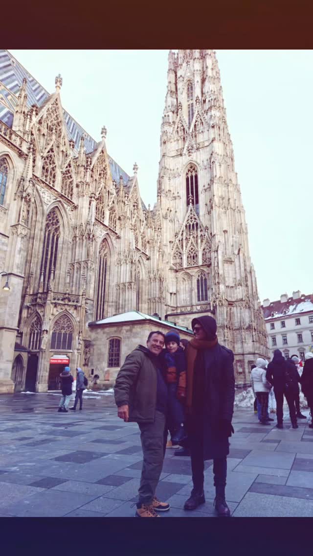 With my cousin and son in Vienna #vienna#family