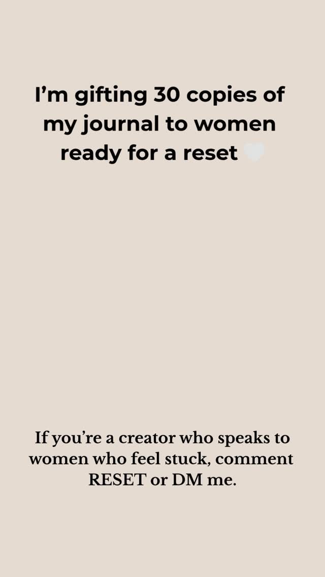 I didn’t create this journal to be pretty.�I created it for the woman who feels stuck… but knows she’s meant for more.
The one who:�• Overthinks everything�• Feels ready for change… but doesn’t know where to start�• Keeps waiting for the “right moment”
This is your moment.
I’m gifting 30 copies of my journal How to Get What You Want to creators who speak to women in this season 🤍
If that’s you… or your audience needs this:
Comment RESET or DM me 🤍
Let’s help more women stop waiting… and start becoming.
#selfhelpbooks #SelfGrowthJourney #JournalingLife #WomenWhoGrow #MindsetShift