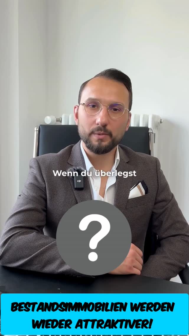 Du überlegst in Immobilien zu investieren? Der Bestand wird attraktiver: Mieten steigen, Preise sind oft günstiger, und Sanierungen lohnen sich steuerlich. #Immobilien #Investment #Rendite #Bestandsimmobilien #Geldanlage #Immobilienstrategie #Sanierung #Steuern