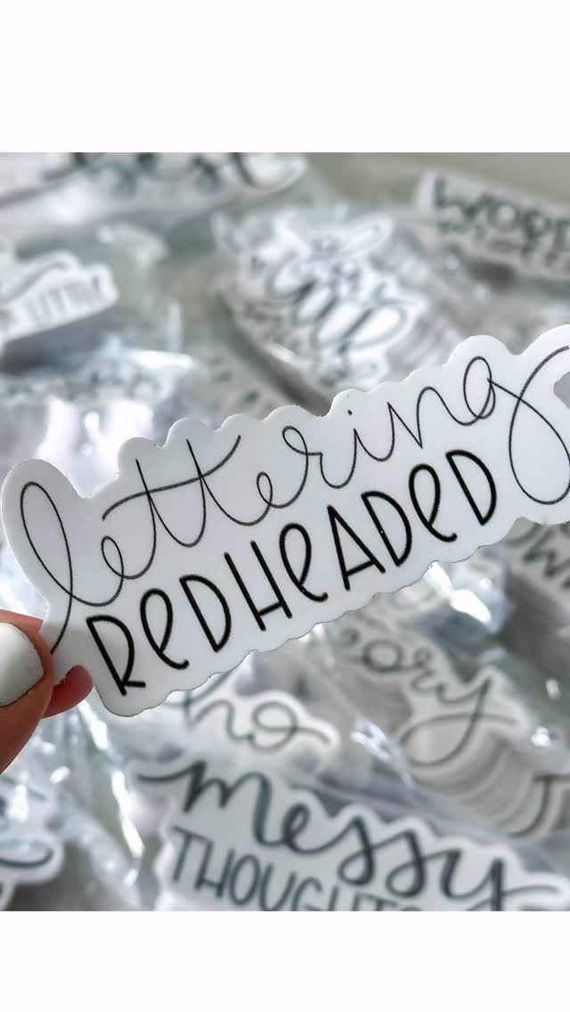 Words that stick!
#letteringredheaded #lettering #sticker #smile #handlettering