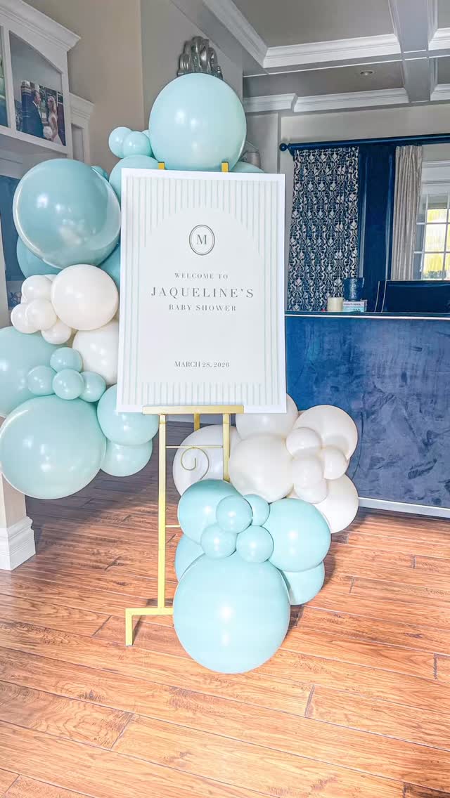 A little bundle of joy is on the way āØ
We loved brining this soft blue + white baby shower to life with the sweetest backdrop, balloons, and a custom sign made just for them!
Every little detail was as precious as the baby being celebrated š¤
#partydreamstoledo #custombackdrops #perrysburg #babyshower
