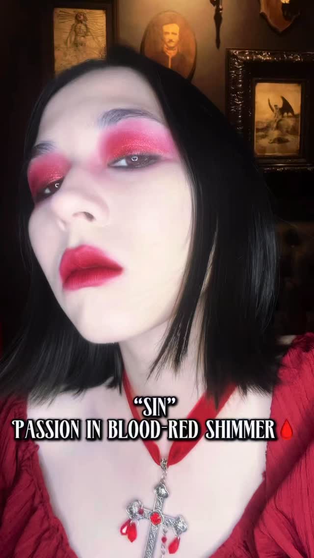 Red is the most beautiful color after dusk.🩸
• International: Official Etsy Store
• Thailand: TikTok Shop & Shopee
⛓️💥 Link in bio
#DuskAndBones
#AltMakeup
#DarkAesthetic
#VampireAesthetic
#RedEyeshadow