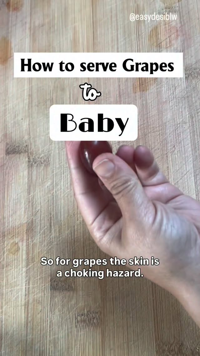 How to Serve Grapes Safely 🍇👶 (Why They’re a Choking Hazard)
Grapes are one of the most common choking hazards for babies and young children.
⚠️Why? Because they are:
• Round
• Firm
• Slippery
This combination can completely block a child’s airway if swallowed whole.
Choking on round foods like grapes, cherries, and even makhana is one of the most common reasons young children end up in emergency situations — which is why how you serve them matters so much.
What pediatric safety guidance recommends 🔽
Organizations like the American Academy of Pediatrics recommend modifying round foods and avoiding whole grapes until around age 4–5, when chewing skills are more reliable.
Better safe than sorry.
How to serve grapes safely by age:
• 6–9 months:
Mash grapes well before serving
• 9 months+:
Cut grapes lengthwise into quarters
And continue modifying them like this until at least 4–5 years of age.
➡️Why lengthwise matters:
It’s not just about making grapes smaller.
It’s about changing the shape.
Round → blocks airway
Long + thin → safer to chew and swallow
This is one of the easiest ways to prevent choking while still letting your child enjoy fruit.
Small changes = big safety impact.
And when it comes to feeding kids, consistency over perfection matters — especially with safety.
➡️Save this for the next time you’re serving grapes
➡️Comment the name of any food you’re unsure about, and I’ll show you exactly how to serve it safely
#grapesforbaby #chokingsafety #startingsolids #babyledweaning #babyfoodideas feedingbabies infantnutrition parenteducation babyfeedingtips consistencyoverperfection