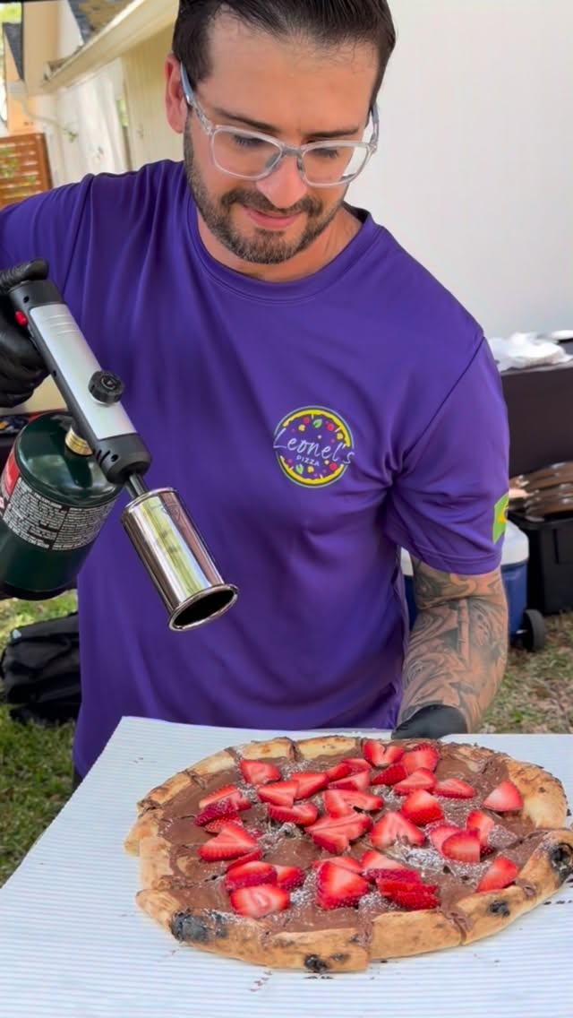 We don’t just do savory—our dessert pizzas are always the star of the show. We’re currently booking for the upcoming season in Austin, San Antonio, and Houston! 🚐💨
Nutella with 🍓 or S’mores 🍫. Which one is your favorite?
Click the link in our bio to get a quote for your next party.
#LeonelsPizza #DessertPizza #NeapolitanPizza #PizzaCatering #MobilePizzaOven #PizzaLover