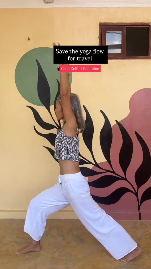 🌿 Guarda esta secuencia de danza guerrera para tus viajes
Sin esterilla, sin ropa de yoga... ¡no hay problema!
Esta serie de posturas de pie te mantiene enraizado mientras abres las caderas, estiras las piernas y los isquiotibiales, y activas la columna.
Una secuencia sencilla que puedes practicar en cualquier lugar y en cualquier momento ✨
🌿Save this warrior dance flow for while traveling
No mat, no yoga clothes—no problem.
This series of standing postures keeps you grounded while opening the hips, lengthening the legs and hamstrings, and awakening the spine.
A simple flow you can take anywhere, anytime ✨
#freeyoga #casacolibripalomino #palominoguajira #warriordance