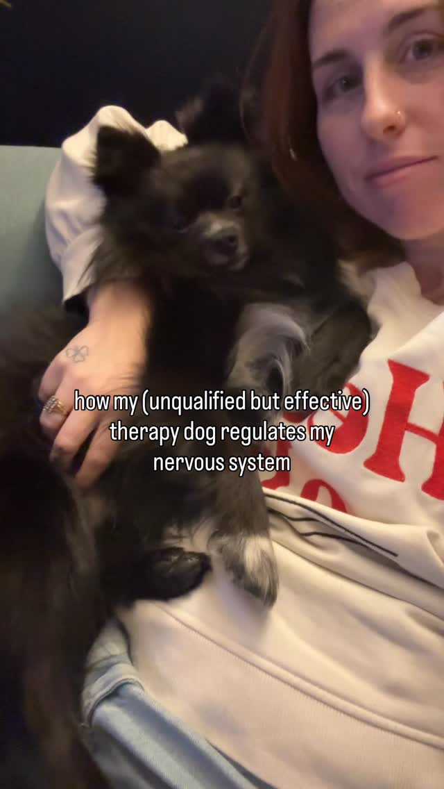 what pets do for your nervous system 🐾 ✨
being around an animal can:
• slow your heart rate
• soften muscle tension
• bring you out of your head and into your body
• give you a sense of safety without needing words
they don’t analyse you
they don’t expect anything from you
they just… are 🥹
this is co-regulation (with our fluffy joke of a dog Zuko)
if you struggle to feel calm on your own,
it makes sense
sometimes we need to borrow that feeling first 🥰🐾
Tell me about your furry friends in the comments xx