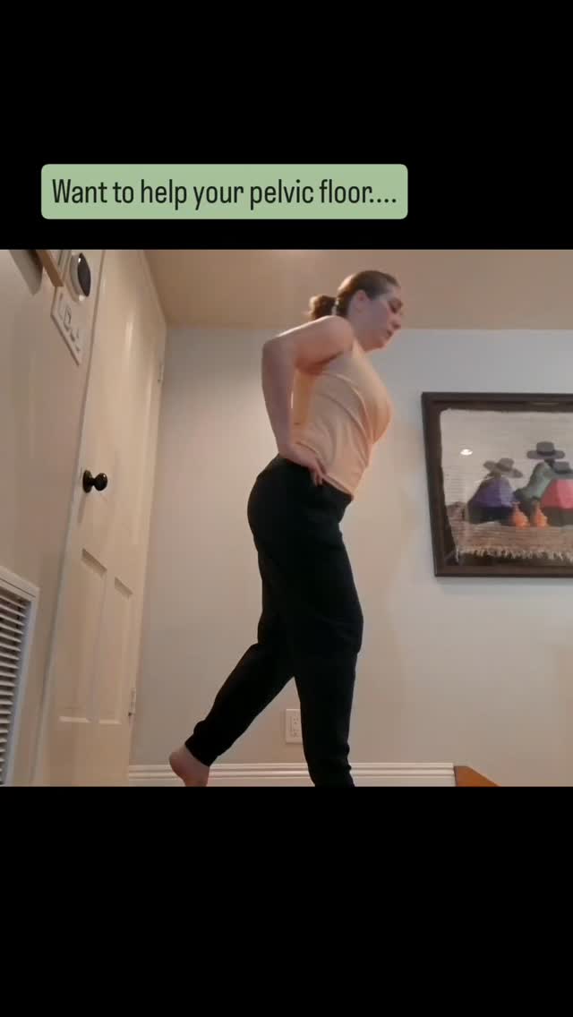 Might look easy... try it out!
Working on the control of the hips is a great way to help your pelvic floor muscles. This is about quality, not quantity.
You're focusing on the front leg (harder can be one legged) and focusing on lowering and raising from the hip with control and balance.
Don't hold your breath.
Hinge from the hip, keeping spine straight - this will help you engage your core and pelvic floor.
You can add some rotation (not shown) and rotate your chest towards the front/ stance leg.
Work with your PT for personalized cues!
Is it easy or hard? Let me know!
#pelvicfloor #physicaltherapy #pelvicfloorexercise #coreexercise