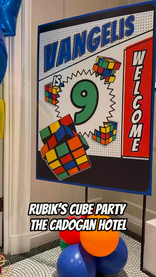 🎈💙 Rubiks Cube Party 💚🎈
*
*
#themedbirthday #partystyling #partystylinglondon #childrensbirthday #rubikscubeparty