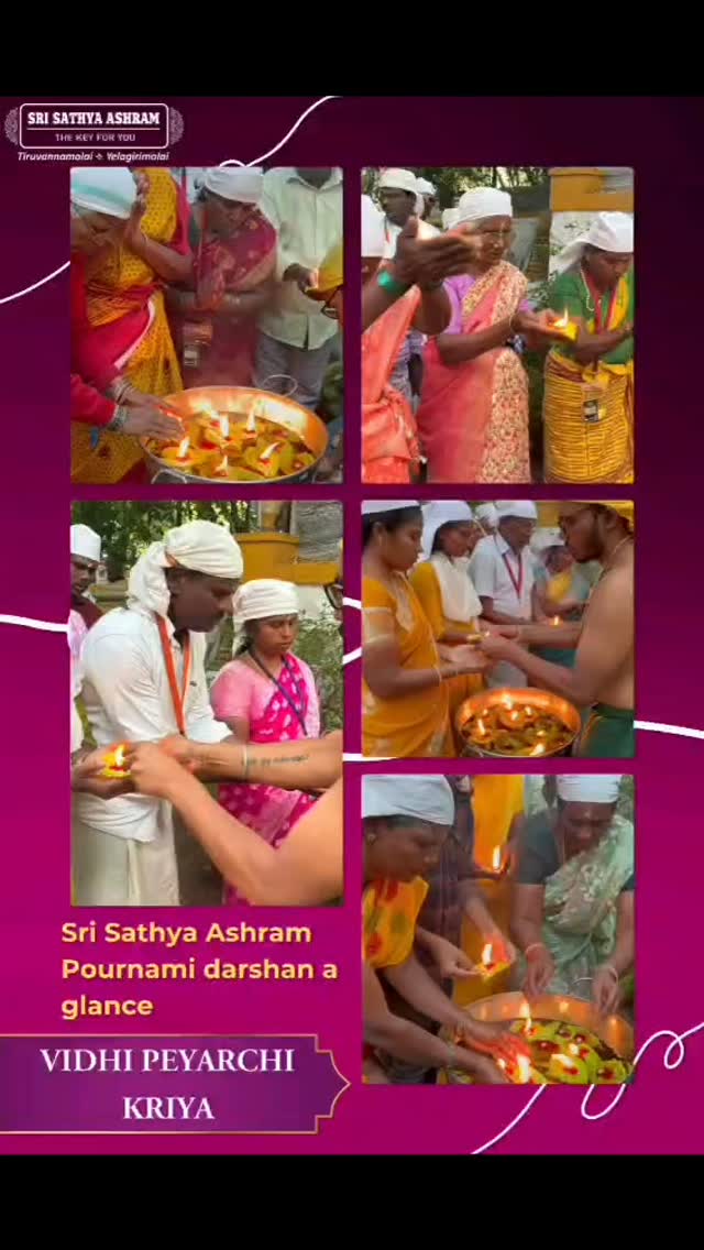Pournami Darshan at SriSathya Ashram Yelagiri on 01.04.2026