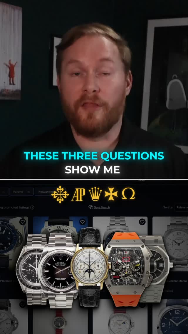 Three questions reveal everything wrong with the secondary watch market.
Serious buyers are forced to ask all three before every single transaction.
The trust problem is real. And it is still waiting to be solved.
#watchcollectors
#watchaddict
#luxurywatch
#rolex
#watchcommunity