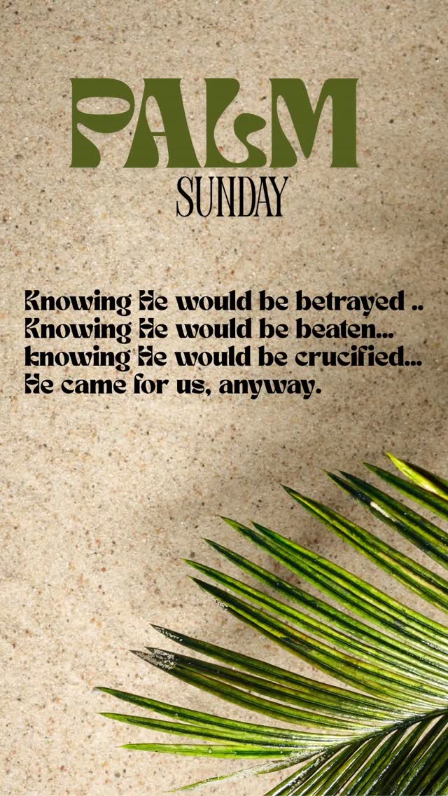 I heard about Palm Sunday over the years, but never understood what it was until recently. Here's what I've come to learn.
🌴 Palm Sunday marks the beginning of Holy week, which leads to the crucifixion and resurrection of Jesus.
🌴 A week before He rose from that grave, although He is the King of kings, he rode into Jerusalem with absolute humility, on a donkey, as prophesied in the Old Testament.
🌴He knew He would be betrayed by Judas. He knew He would be beaten unrecognizable. He knew He would die the most agonizing death on a cross. Still, He came for us. He also knew He would rise again and redeem us to The Father after paying the ultimate price for sin...His pure and holy blood.
🌴 See, in the spiritual realm, blood is the currency. This is why unblemished and perfect animals were sacrificed to pay for sin in the Old Testament. This is also how Satan distorts and perverts spiritual currency with vampires and human sacrifices.
🌴Jesus was THE most perfect , precious and powerful sacrifice of all and His blood paid for the sin of humanity once and for all.
🌴He did this, willingly, so that it would be possible for us to live among Holy God for eternity. He basically said, "Whatever she has done to deserve death and separation, I'll take her punishment and pay her way." It is the ultimate sacrifice of love.
🌴 So, on this Palm Sunday, remember... knowing everything that He would face this coming week, He CHOSE to do it for you...for me...for us. There is no love greater than what He has for you.
🌴 Don't blow Him off. Don't reject Him. It was all for you, but you must choose Him, too. His hand is there for the taking. Take it. Let Him in. Don't risk eternal separation from God.
🌴Your way was paid in full in spiritual currency. Only a fool would say, "no thanks". Be smart. Choose Him. It may not all make sense now and that's okay. It didn't for me, either.
🌴But accepting Him into your heart leads to deeper understanding that He will reveal to you, layer by layer. I can tell you it is safe to put your trust and faith in God. In fact, there is NO place safer.
#christianmom #christianwomen #palmsunday #easter #ladyupamerica