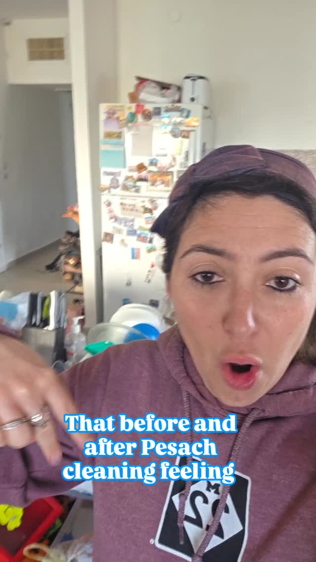 The before and after Pesach cleaning feeling 🥰 we did it!
.
And this is actually us live from this year because I thought on top of everything in my life now, let me do a pesach cleaning before and after reel 😂
.
Wishing that great feeling to you all and a Happy Pesach Kasher Vsameach to you and your families!
.
.
.
#judaism #Jewish #passover #pesach #cleaning