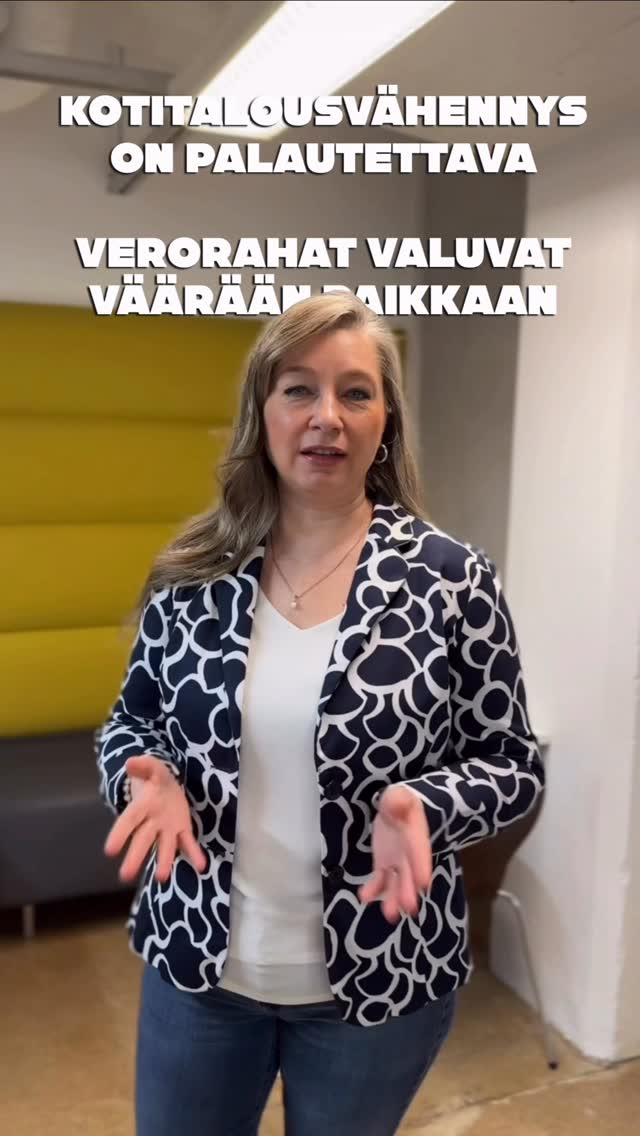 Kotitalousvähennys on palautettava, jotta rehellisiltä yrityksiltä ostettaisi palveluita. Jotta yritykset voivat tarjota turvaa niin asiakkaille kuin työntekijöille. Avun tarve on huutava aika monella vanhuksella, ei vaan pystytä ostamaan.
Nyt työt ostetaan epärehellisiltä yrityksiltä ja kärsijät ovat työntekijät, jotka maksavat siitä kallista hintaa.
Näitä tarinoita kuulemme jatkuvasti työhaastatteluissa ja muutosta on tapahtuttava.
#kotisiivous #siivouspalvelut