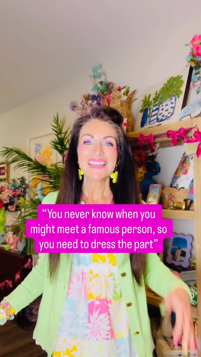 “You never know if you might meet a famous person, so you should always look the part!”
This may be one of my new favorite quotes from a sweet lady in the airport.
You have the ability to change your life, simply by changing your outfit.
It alters your mood, improves your confidence, impacts how you walk, talk and act.
You can start with small swaps…a pop of color, a dress you’ve been saving, your fancy jewels.
If you are craving a different life, but aren’t sure where to begin, my style & identity guide will be your best starting point. When you’re ready to do the deep transformational work, my confidence coaching will guide you on your boldest journey. 🩷🌈
