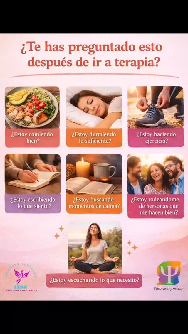 👋👋 La terapia no se limita al espacio de consulta.
Lo que realmente transforma es lo que empiezas a hacer con eso en tu vida diaria.
No es solo hablar…
es implicarte en un proceso que abarca tu bienestar físico, emocional y vincular... ✨️✨️
Contáctame 👉 📲 (+57) 310 383 3320 ✅️
🌐 www.sentiryactuar.com ✅️
#psicologiaclinica #saludmental #actuar #sentir
