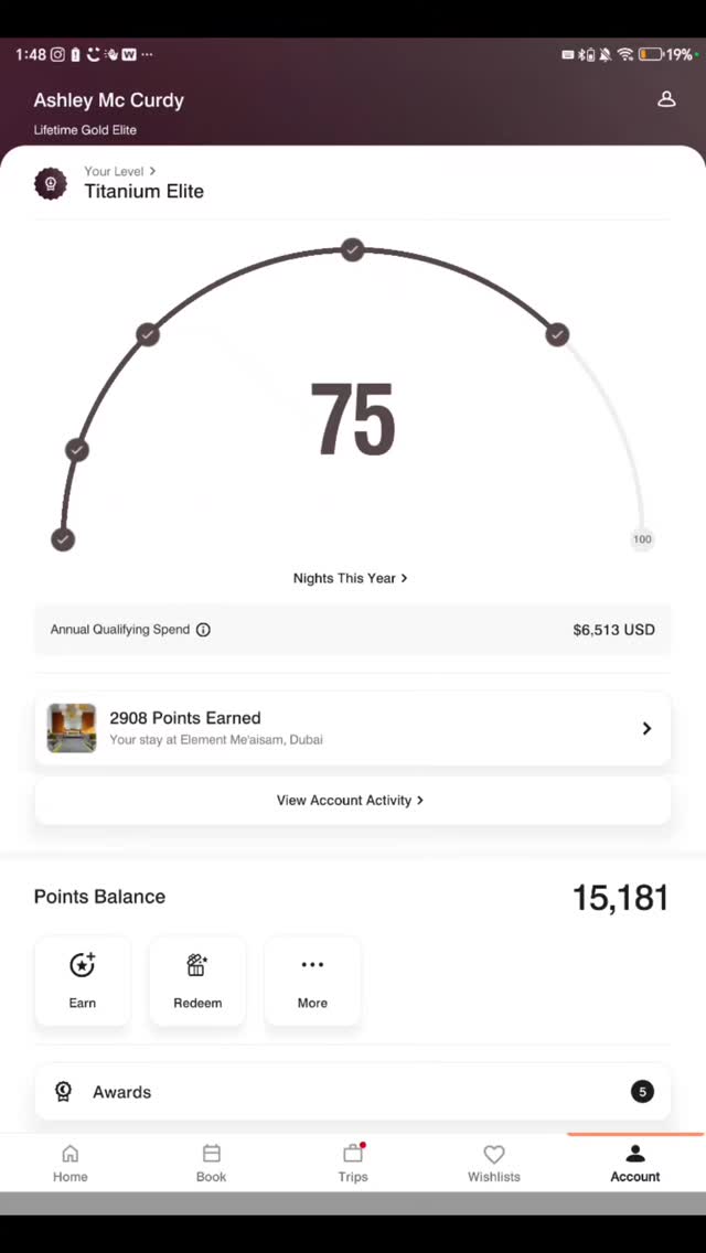 I just earned Titanium Elite status with Marriott Bonvoy for 2027! 🥳
I'm really excited about this, especially because my nightly average has dropped significantly from $106/night, when I hit Platinum Elite earlier this year, down to just $86/night.
After staying just 25 more nights I brought my average down $20/night, and don't worry, you're going to keep seeing that number drop because I love a challenge 😏📉
The reason my nightly average is higher this year is because back in January I was too tired to switch hotels and ended up just staying put and paying way too much. When the hotel rates got crazy high, I just stayed put and paid for it, literally.
But here's the thing about living in hotels full-time, a bad month doesn't have to become a bad year. You can course correct fast when you know how to book the good deals and understand price matching.
I'm currently at 75 nights in 2026 with $6,513 annual spend. My goal this year is to finally hit Ambassador Elite which requires $23K spend for the year and I 'm still over $16K away from hitting that target. I also just negotiated a really good yearly rate at my current hotel which is great for my nightly average but means I'll need to find creative ways to spend more at my hotel by hitting the restaurant and maybe even ordering room service more often. I guess that's a good problem to have 😅🍽️
I quickly threw this reel together to show the exact breakdown of how I hit Titanium Elite for 2027 because I love transparency.
How is your road to 2027 elite status with Marriott Bonvoy going? Let me know in the comments 👇
#marriottbonvoy #hoteldeals #solotravel