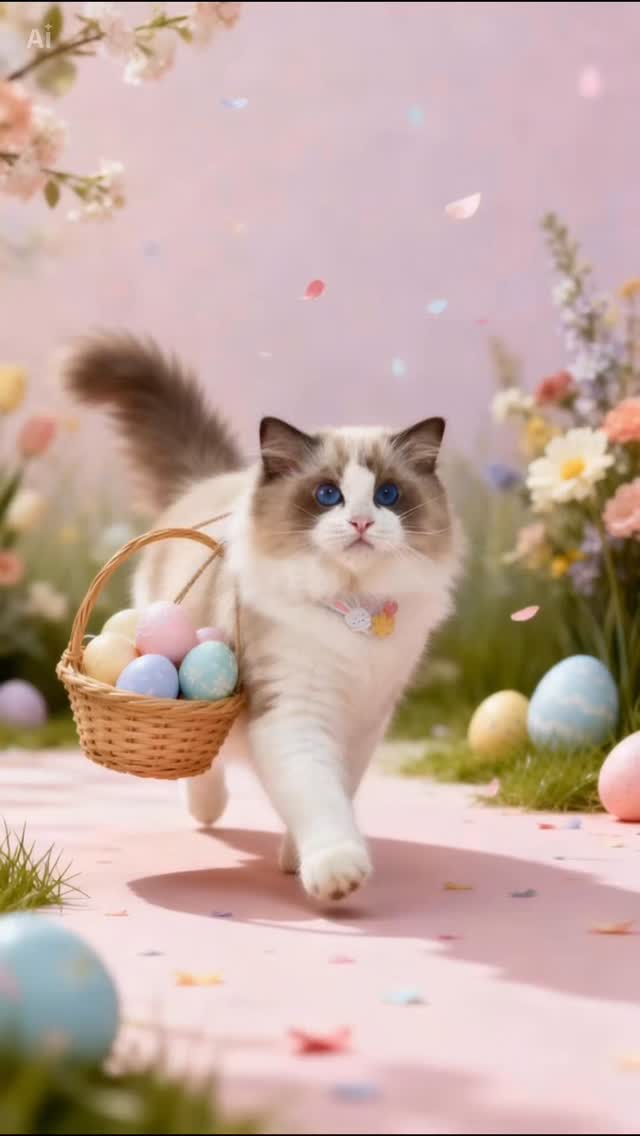 Feliz e abençoada Páscoa! 🌿💚🐇
#blumenkatzen #familiablumenkatzen #ragdoll #Páscoa