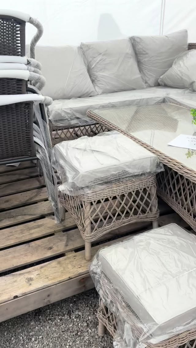 Arrival of new garden furniture and we have special offer this weekend on all stock in the marquee.