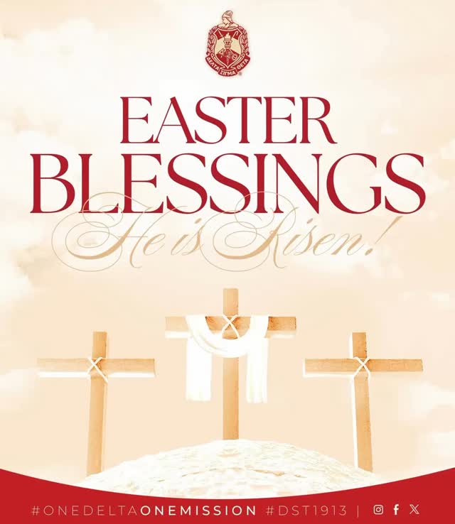 The Rutherford County Alumnae Chapter of Delta Sigma Theta Sorority, Incorporated wishes our sorors, partners, and friends a blessed Easter Sunday! May the resurrection renew your spirit, God’s promise inspire your heart, and divine peace fill your mind. Let love, joy, peace, and faith anchor your life and light your path. #rcacdeltas #OneDeltaOneMission
