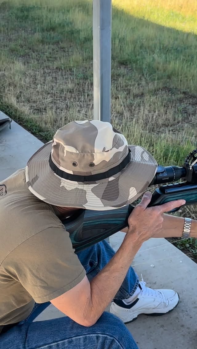 Bill Crowl shooting Sacramento Valley, Field Target club March monthly match. #airgun #fieldtarget #shooting #shooter #weirauch