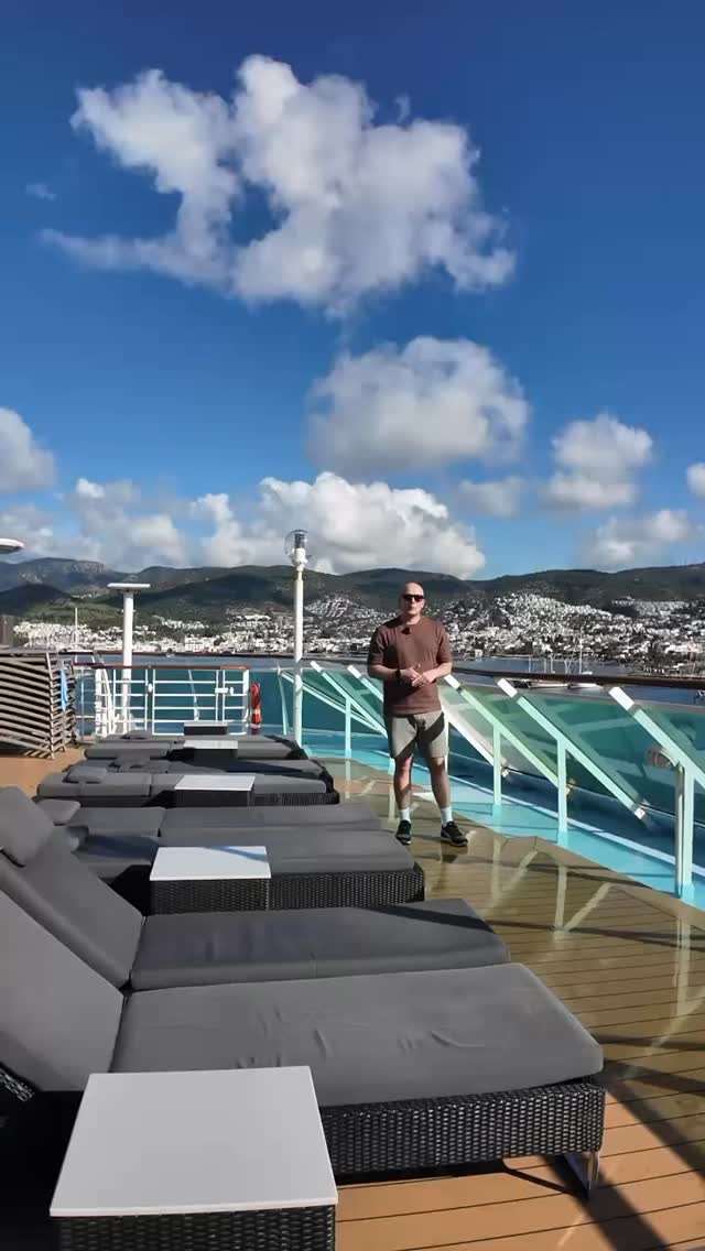 Marella Discovery’s SECRET chill spot…
Hidden at the back of Marella Discovery is The Veranda… and honestly, most people don’t even know it exists! This adults-only sun deck is tucked behind the spa & gym and it’s SO much quieter than the main pool 👏 
Think:
☀️ Comfy loungers & pod chairs
🌊 Uninterrupted ocean views
😌 Peace & quiet
Best part it’s INCLUDED 🤯
👉 Would you choose this hidden spot or the main pool?