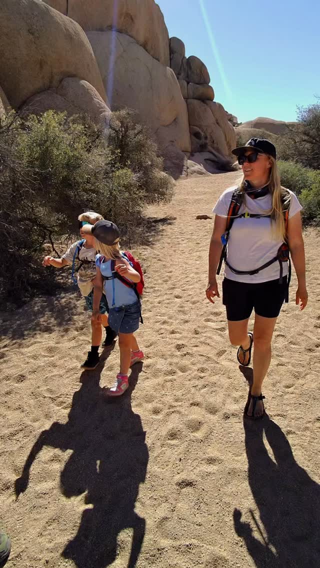 Rock watching is the new cloud watching 🪨☁️ #metarayban #joshuatree #cloudwatching #geologyrocks #familytravel