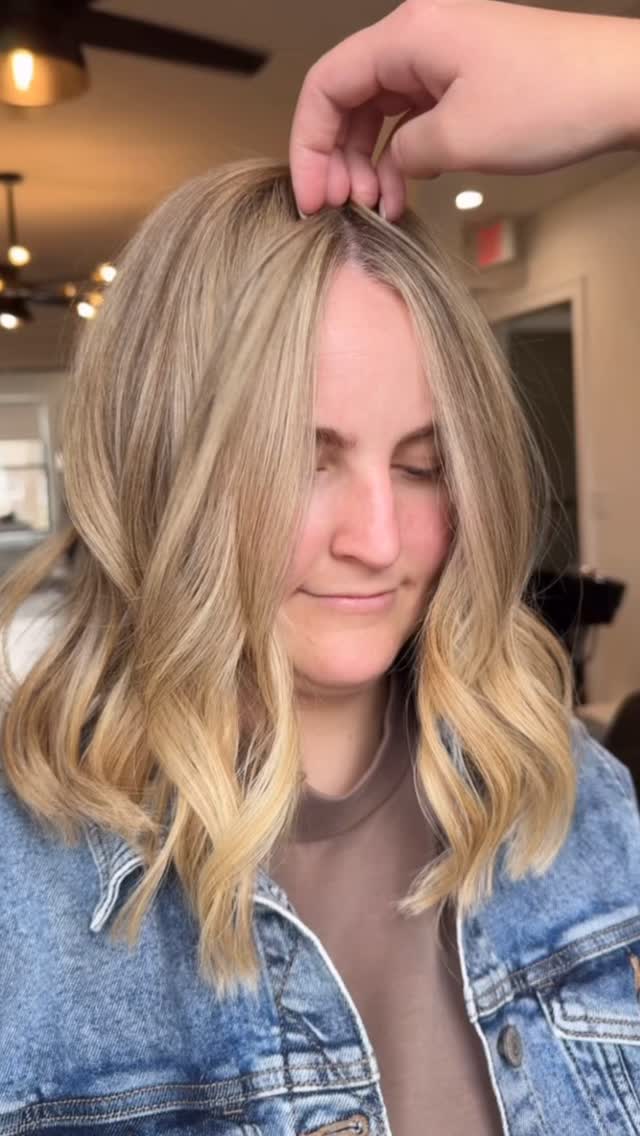 the blonde she needed✨ your turn now! call or dm to book your much needed spring blonding appointment now🥂