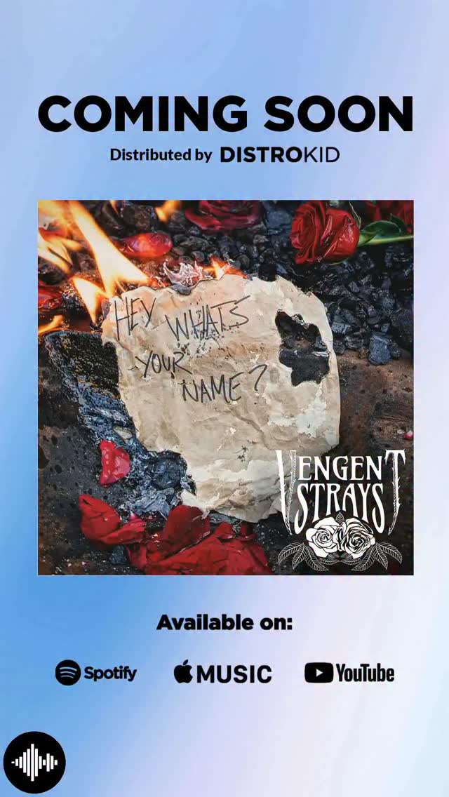 It’s a good week…. Our single “Hey, What’s Your Name?” drops THIS FRIDAY!! This one was tracked at a studio belonging to the @foofighters ! Used the iconic Neve from Sound City. Pretty rad 🖤🌹 #newsong #newrock #newband #guitarsolo #fyp