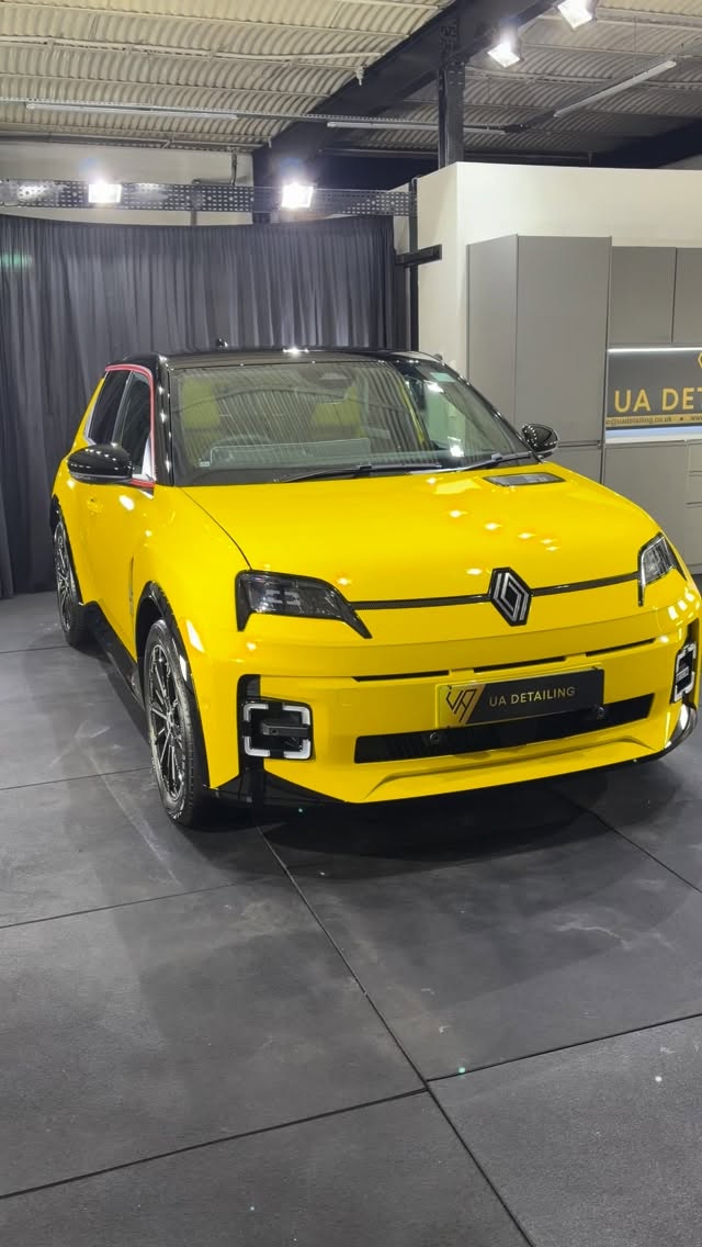 Nothing beats that brand new glow ๐ Renault 5 E-Tech treated to our meticulous โNew Car Detailโ and ceramic coatings to the paintwork, wheels and glass. Guaranteeing the best start and the best protection for years to come. #glasgow #renault5 #detailing #fyp