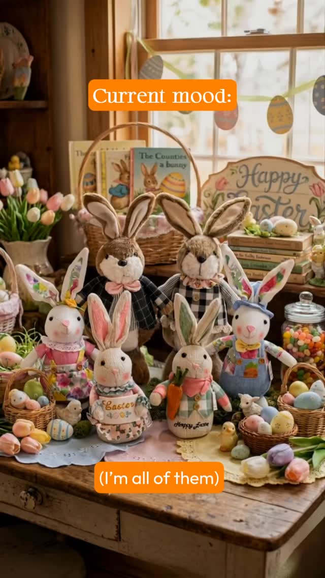 Somewhere between the pastel colors, the cute details, and the “just one more bunny” energy…
it stops being decor and starts feeling like something else.
Some call it #Easter, we call it joy.