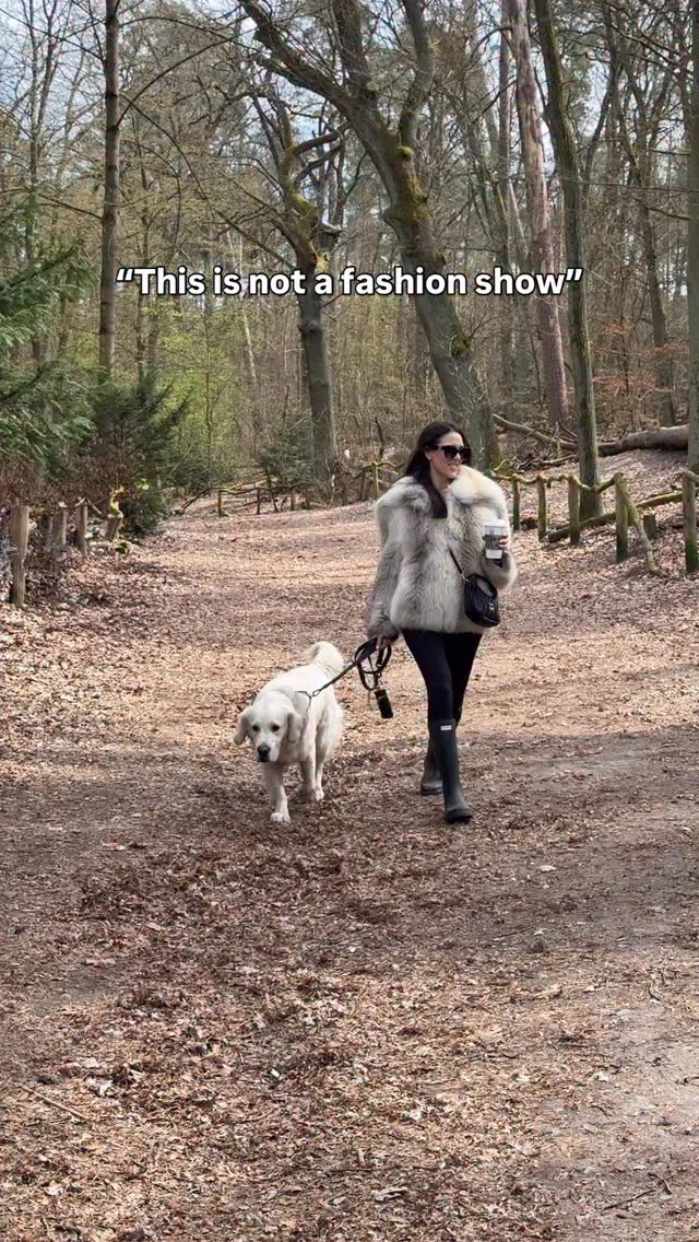 Pretty sure it is… #dogmom #fashionshow #dogwalkoutfit