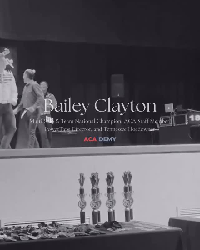 BAILEY CLAYTON🌟🌟
With over 23 years of experience, Bailey Clayton has established himself as a standout in the clogging world, performing with national championship teams including the Bailey Mountain Cloggers, Power Taps, and the Tennessee Hoedowners. He is also a multi-time solo champion in traditional, contemporary, and flatfoot clogging.
Bailey’s performance career spans the globe—from Colombia to London—and includes major U.S. events like the Pearl Harbor Memorial Parade, Chicago Thanksgiving Day Parade, National Cherry Blossom Parade, and the Alamo Bowl. He has also been featured at the Carolina Opry with All That.
Passionate about all styles of clogging—especially traditional and hoedown—Bailey loves sharing the stage with family.
We are thrilled to have Bailey as apart of our ACAdemy staff!