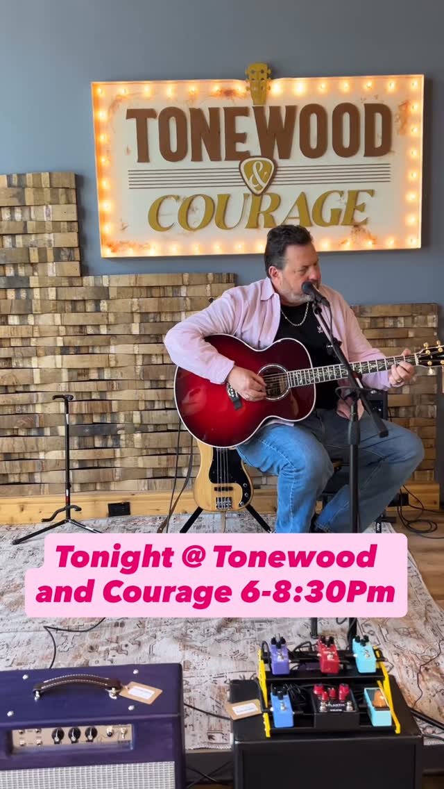 Don’t miss an extra special show of Original Music with Laurin Hunter and my self at Tonewood and Courage tonight 6-8:30 pm. NO COVER FULL BAR Pizza oven !!